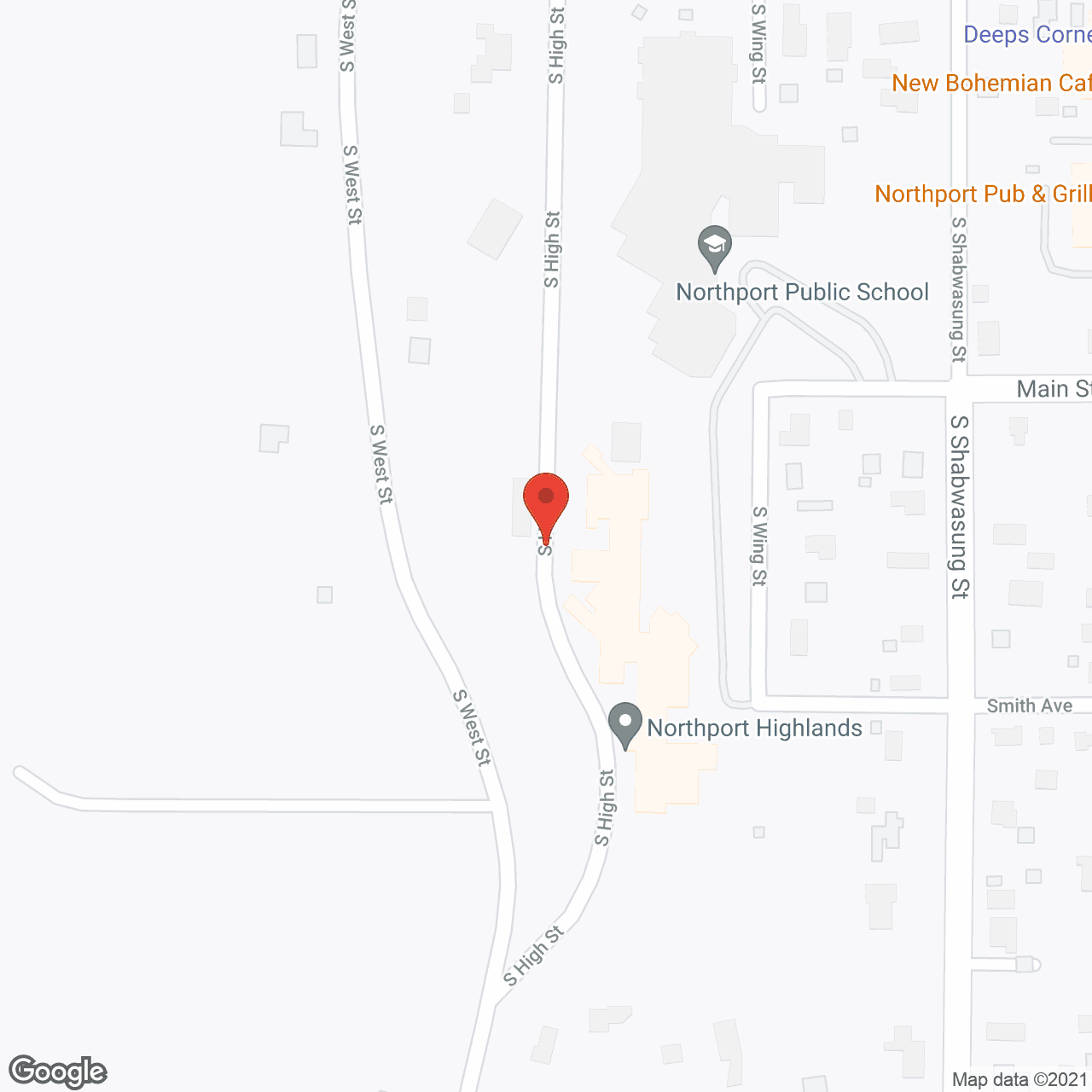 Map of the neighborhood around Northport Highlands