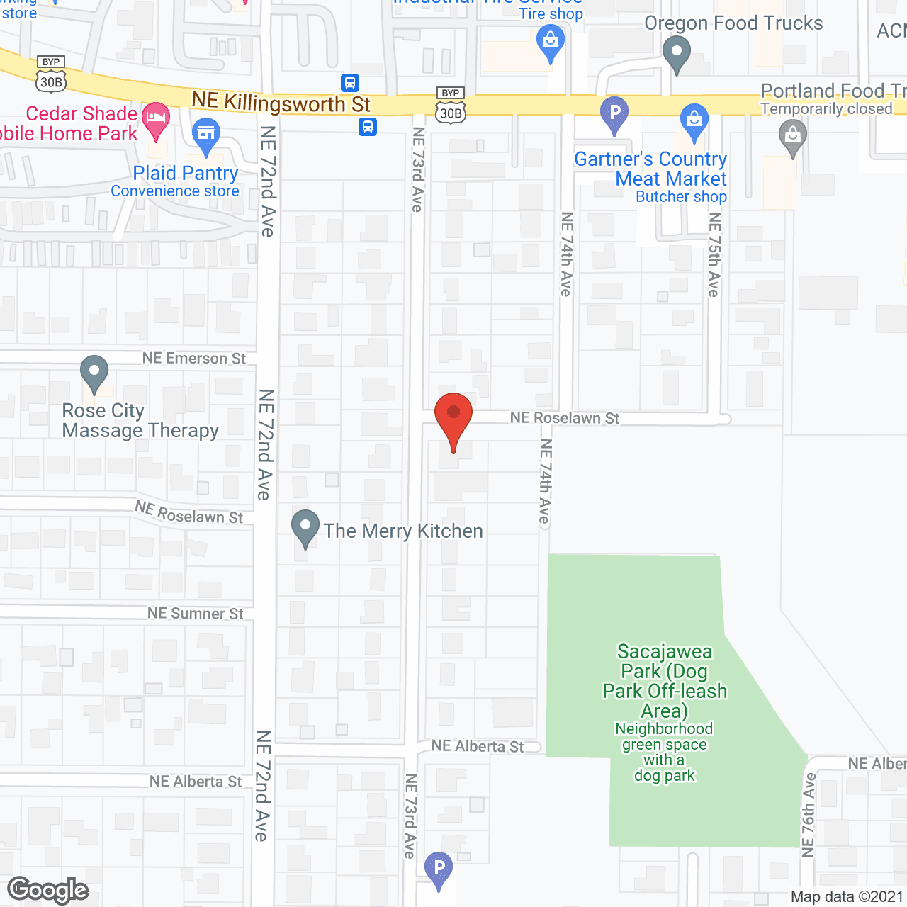Map of the neighborhood around Estera's 24 Hour Adult Foster Care