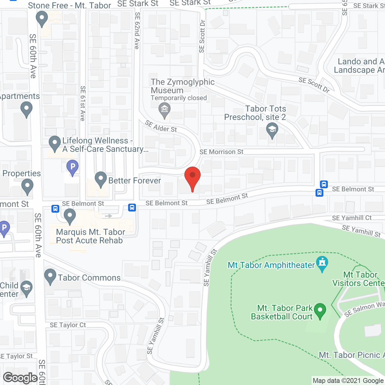 Map of the neighborhood around Tabor Hill Adult Care Home Inc