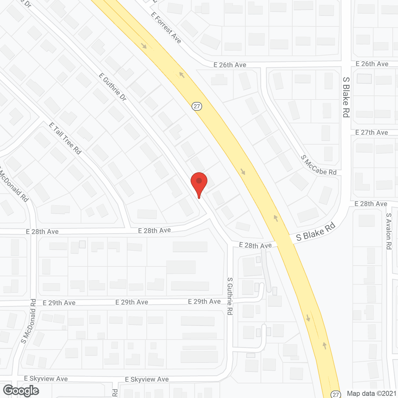 Map of the neighborhood around Terri Care AFH