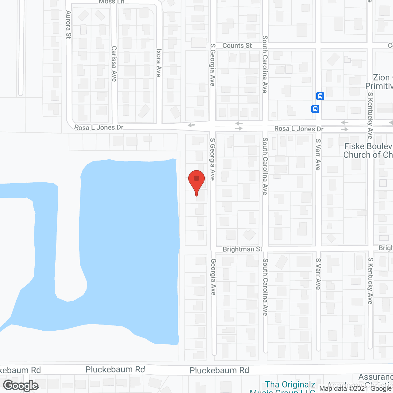 Map of the neighborhood around Living Southern Style of Brevard