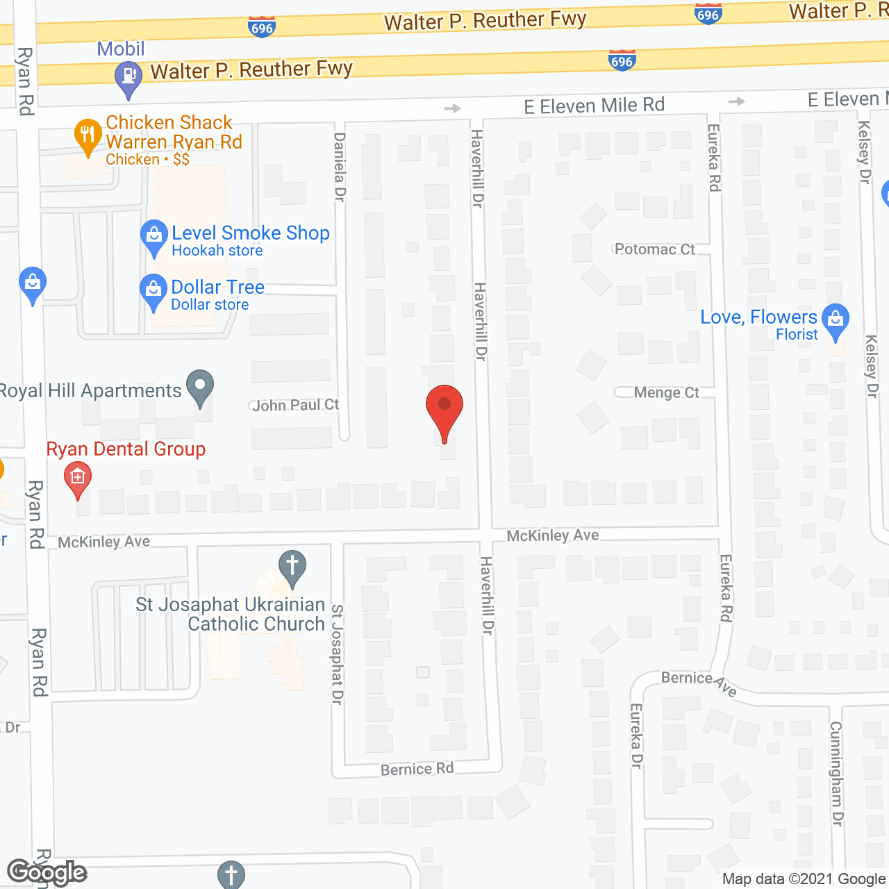Map of the neighborhood around Angelicare Adult Foster Home, LLC