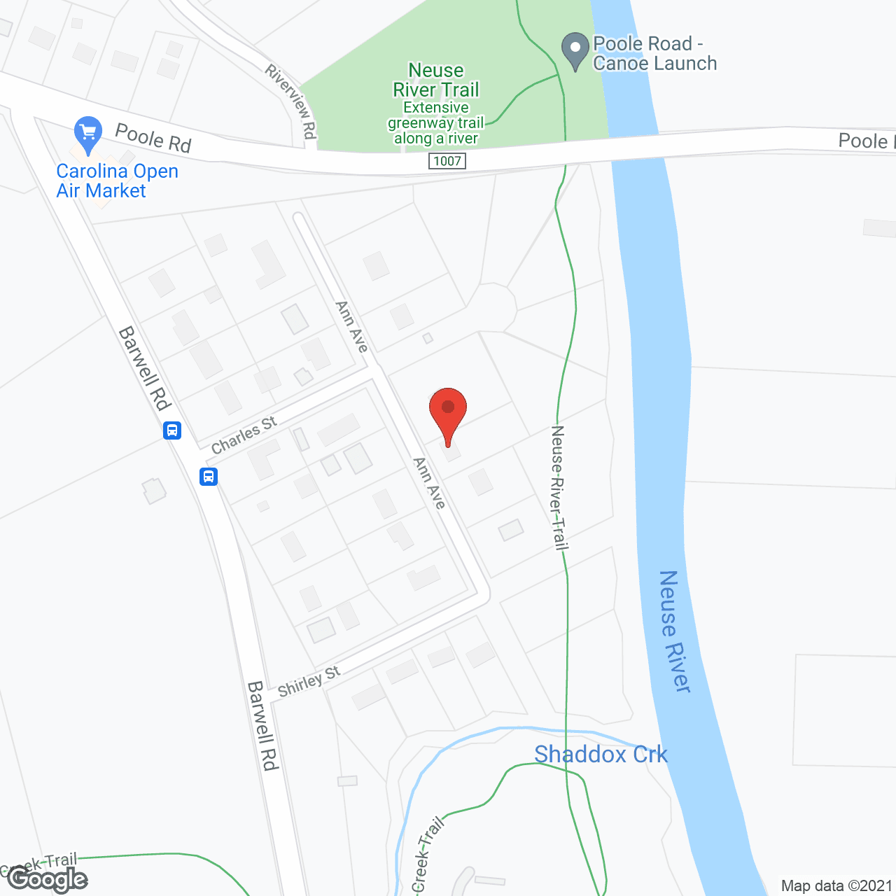 Map of the neighborhood around Tender Touch FCH
