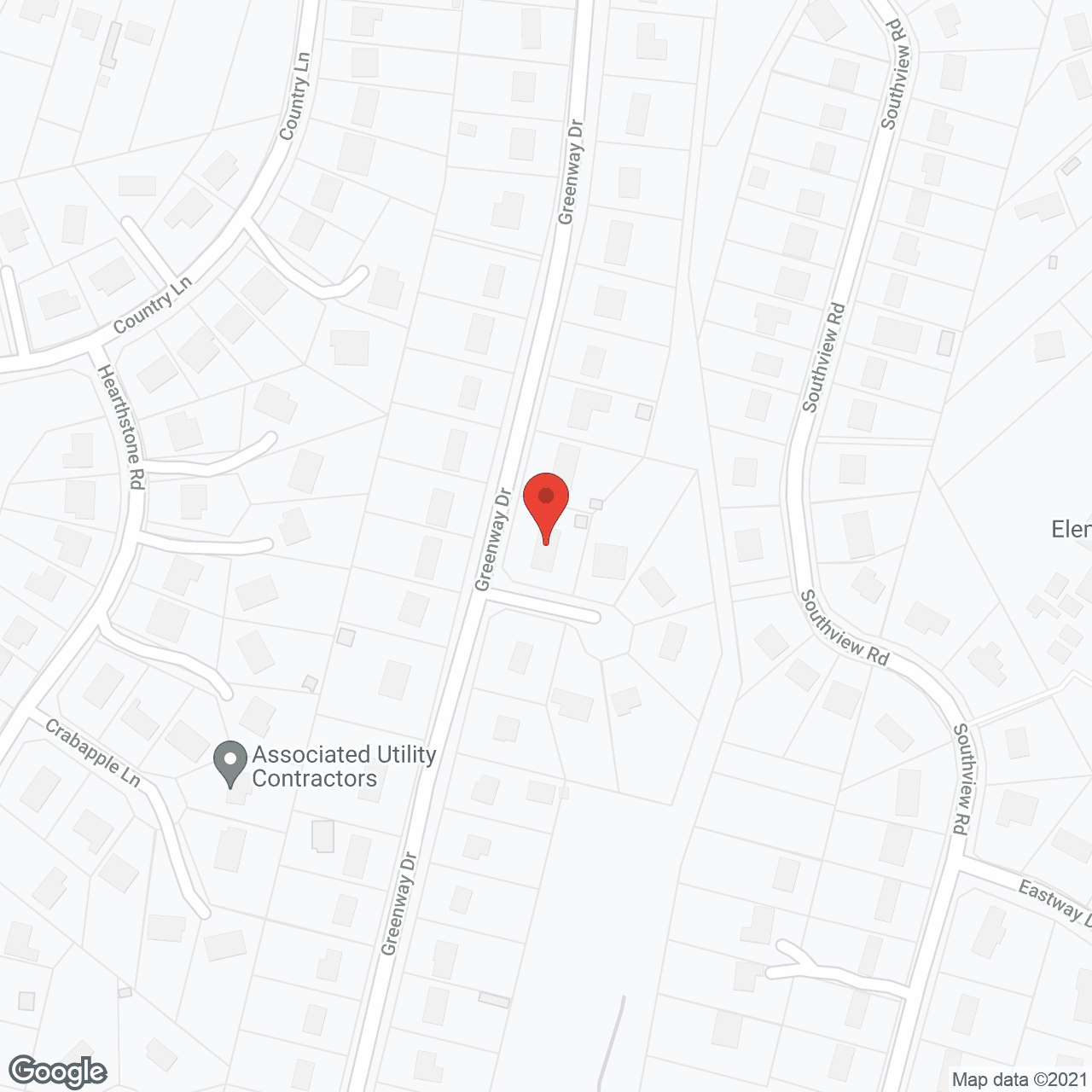 Map of the neighborhood around Greenway Manor