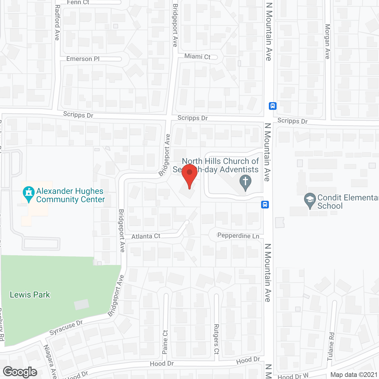 Map of the neighborhood around St. Daniel's Eldercare, Inc