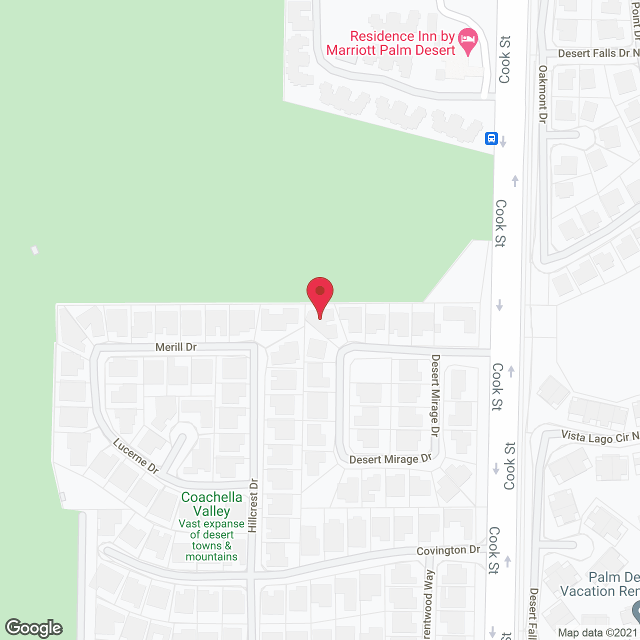 Map of the neighborhood around Mirage Hope Manor