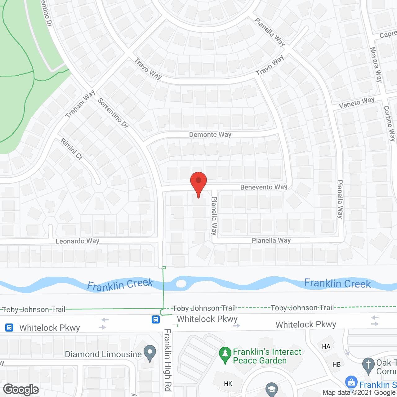 Map of the neighborhood around Laguna Woods RCFE