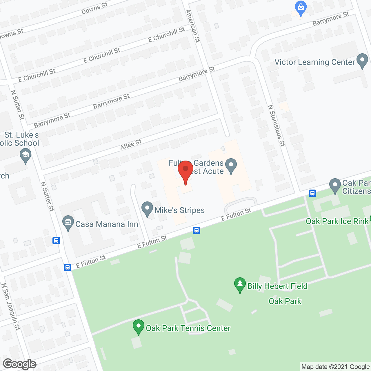 Map of the neighborhood around Stacie's Chalet - Stockton