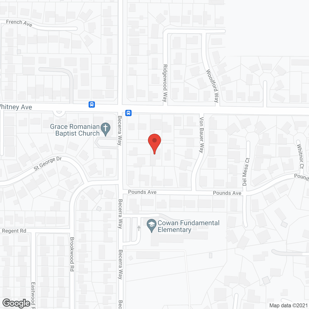 Map of the neighborhood around Becerra Home Care