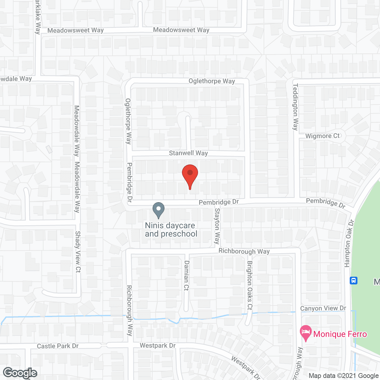 Map of the neighborhood around Angel's Care Home