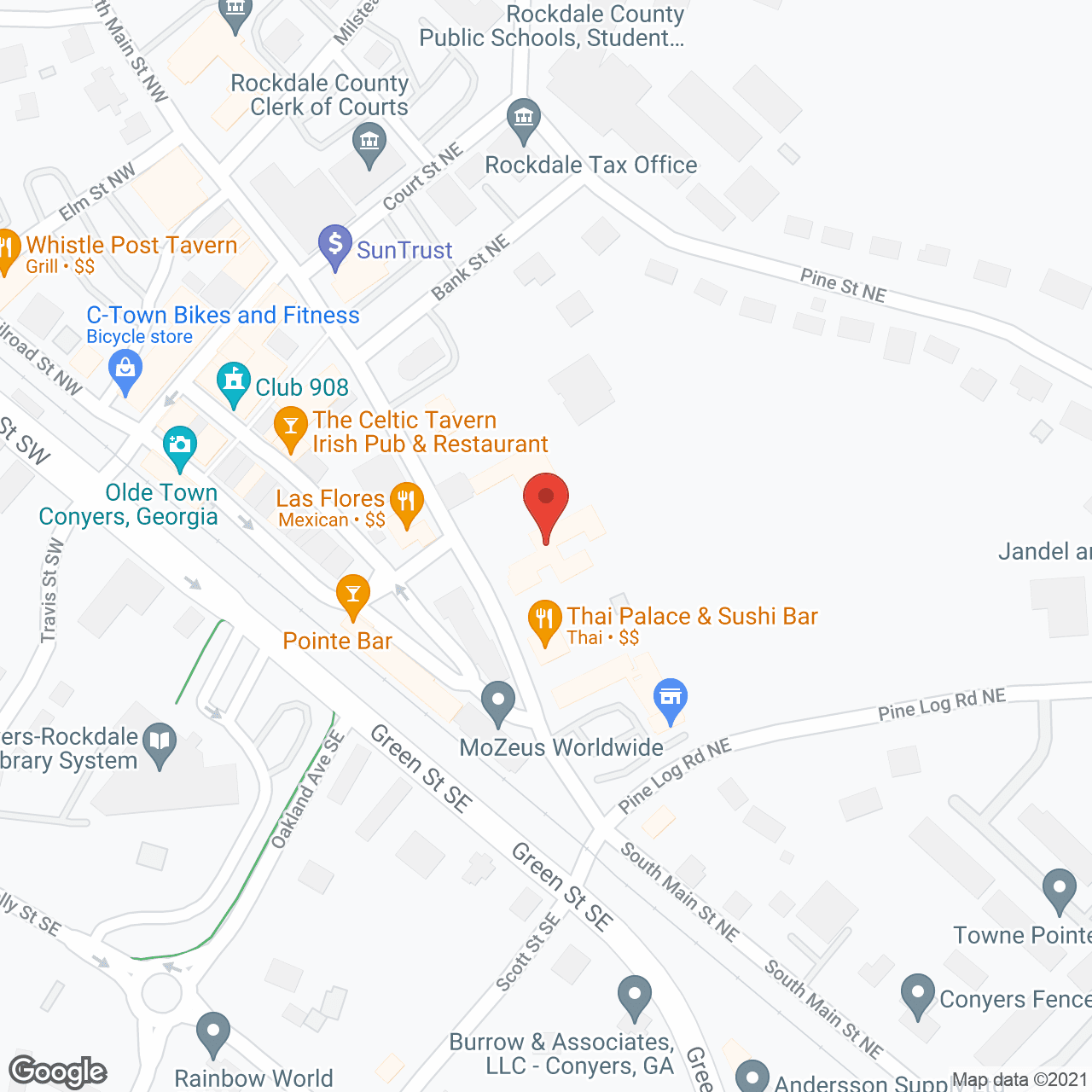 Map of the neighborhood around The Magnolias Of Conyers