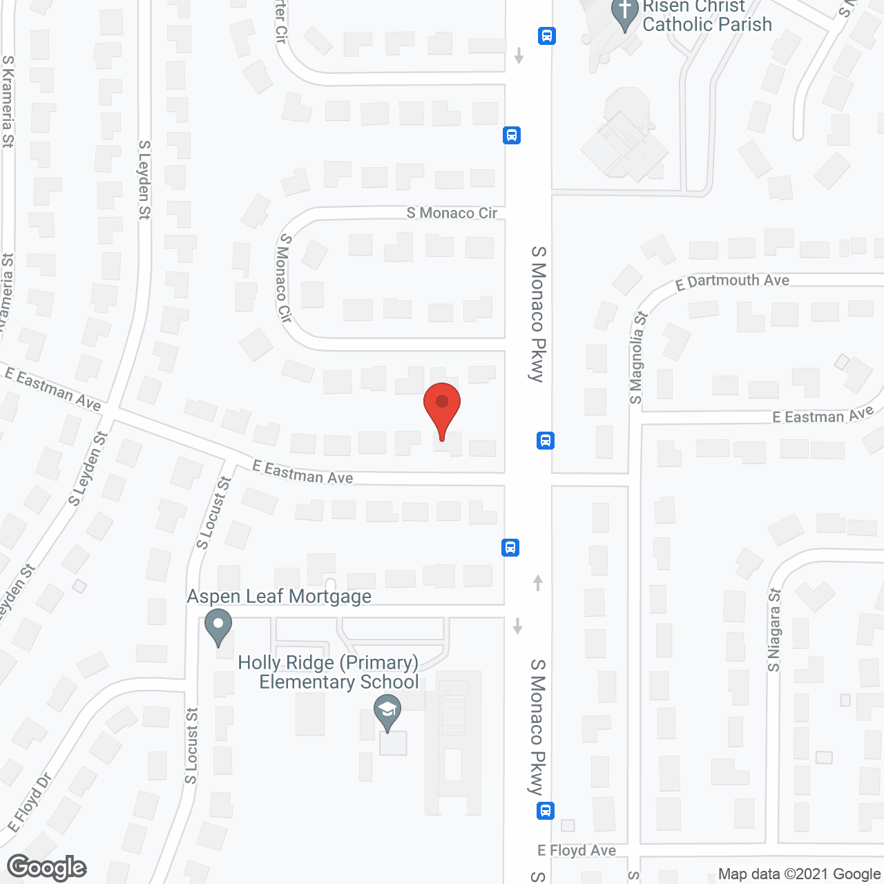 Map of the neighborhood around Abundant Blessing and Care - Eastman Avenue