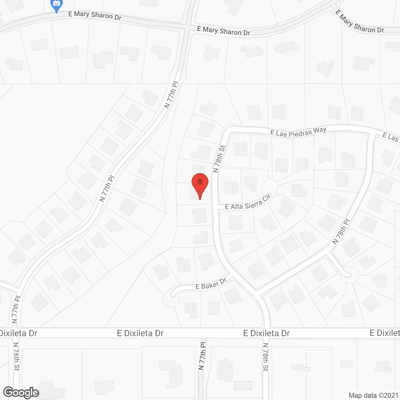 Map of the neighborhood around Dixileta A.C.H.