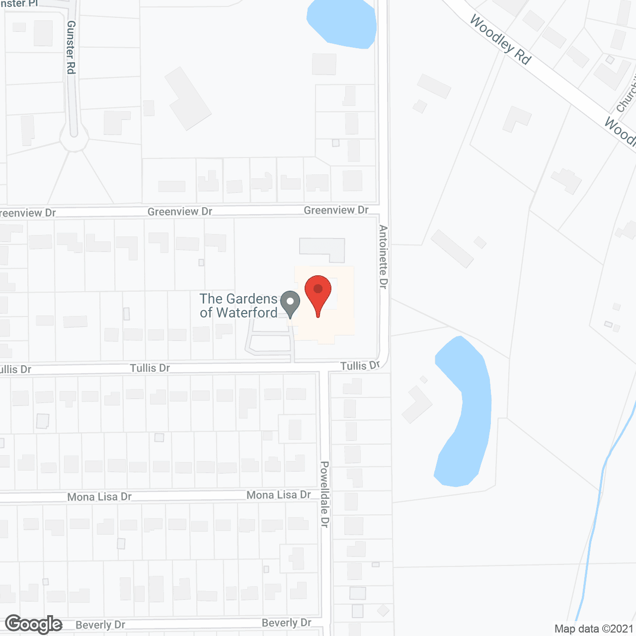 Map of the neighborhood around The Gardens of Waterford
