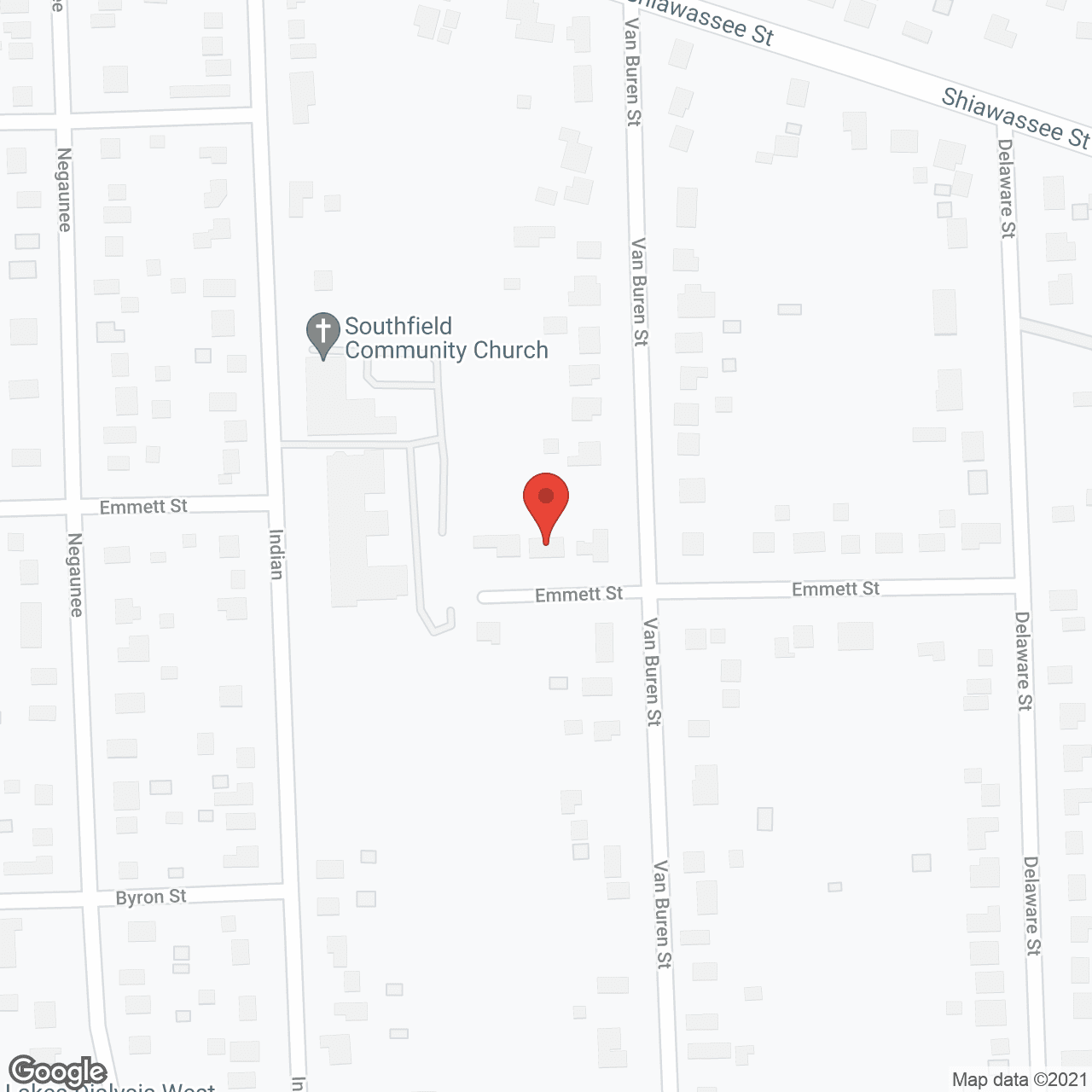 Map of the neighborhood around Mercy AFC Home