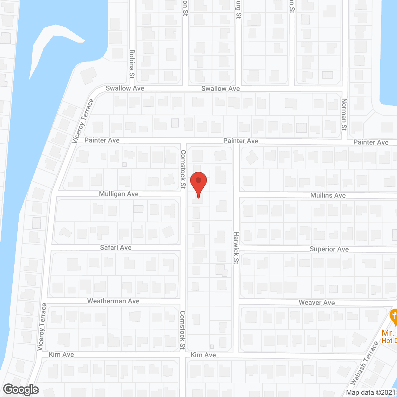Map of the neighborhood around The Eden Home