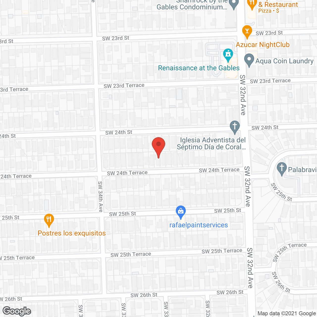 Map of the neighborhood around Santa Barbara BH