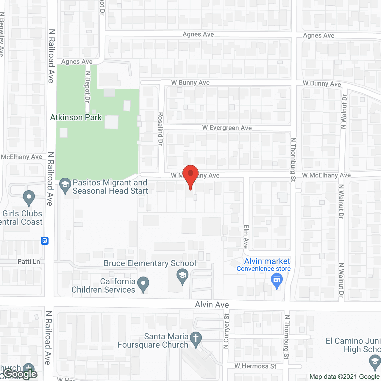 Map of the neighborhood around My Family Residential Care Home