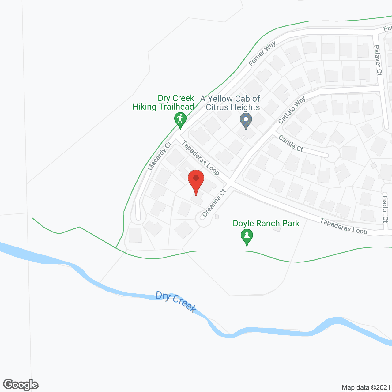 Map of the neighborhood around Doyle Ranch Care Home