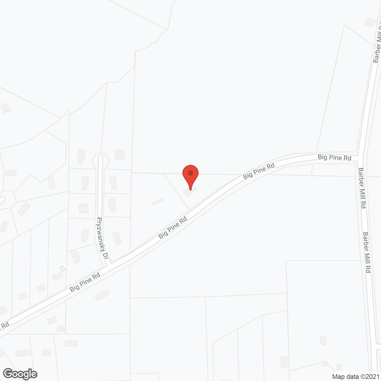 Map of the neighborhood around Hillcrest Family Care Home II