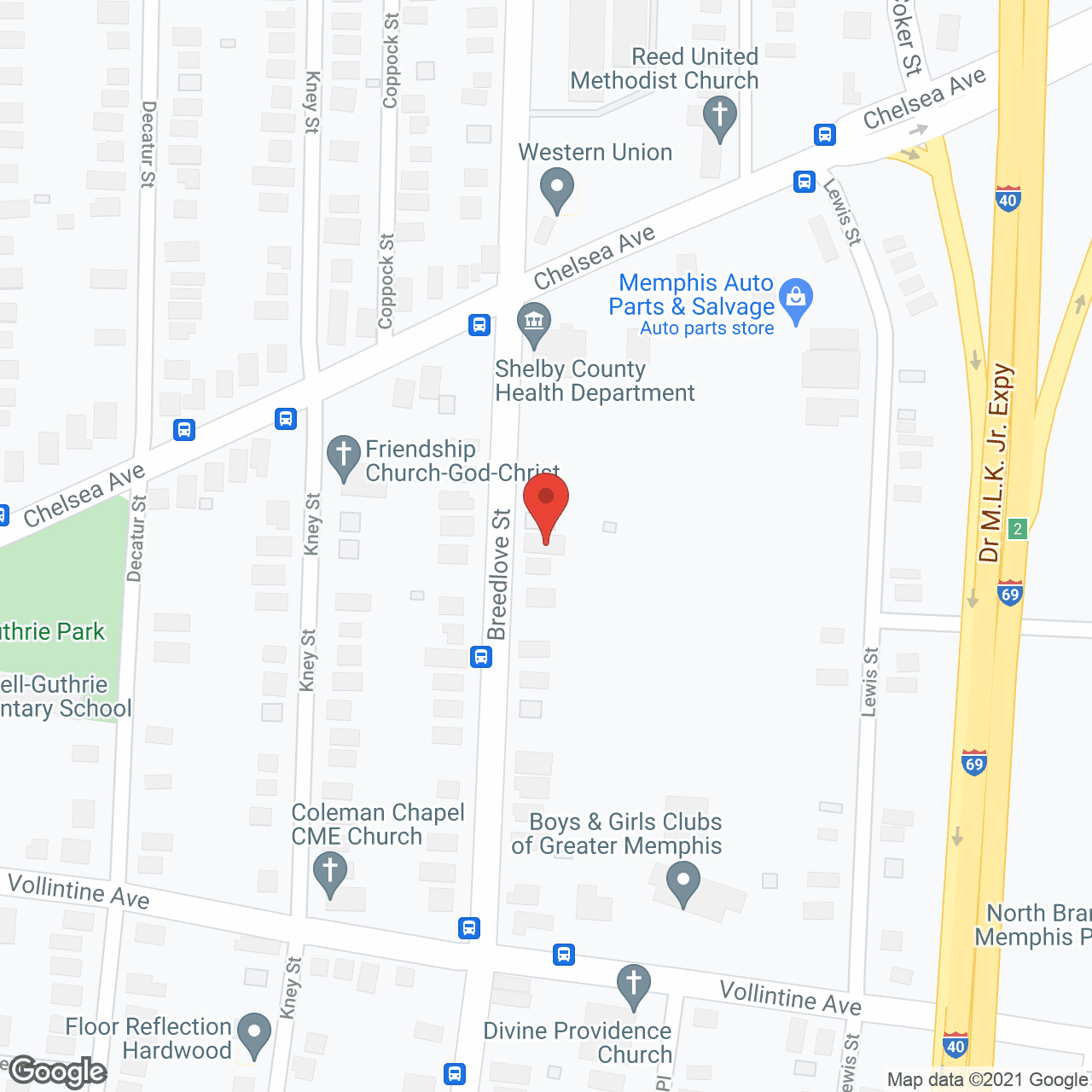 Map of the neighborhood around Williams Care Home
