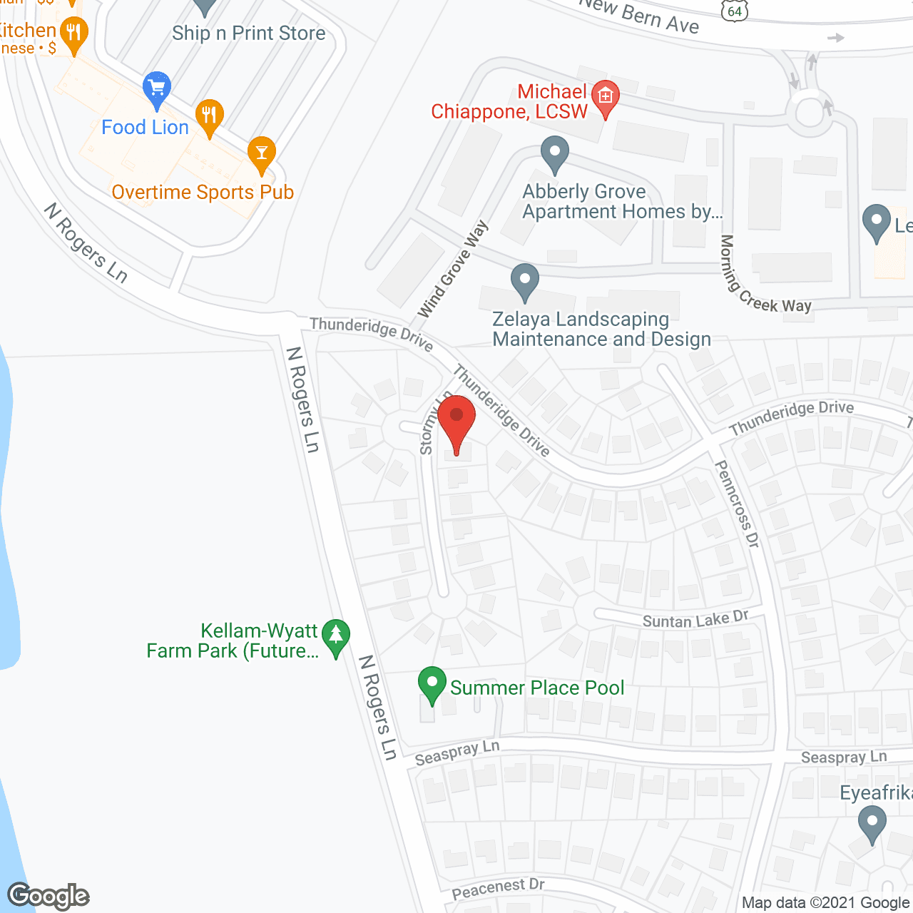 Map of the neighborhood around The Manor at Edgewater