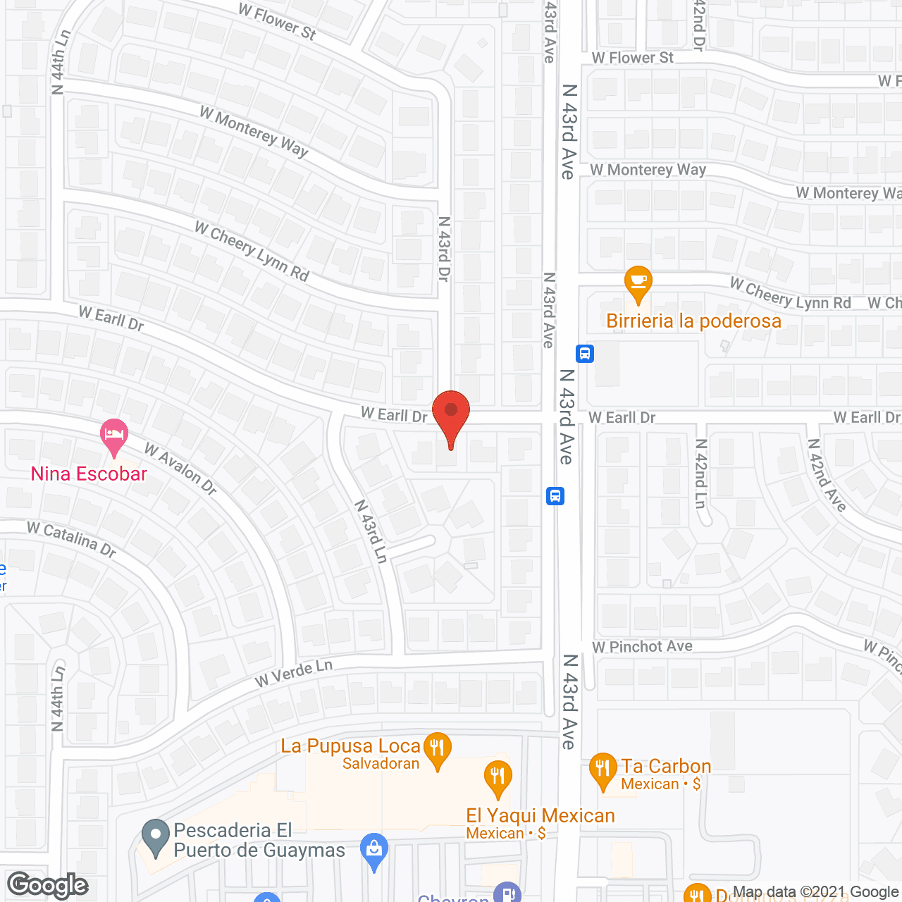 Map of the neighborhood around Villas of Maryvale Terrace