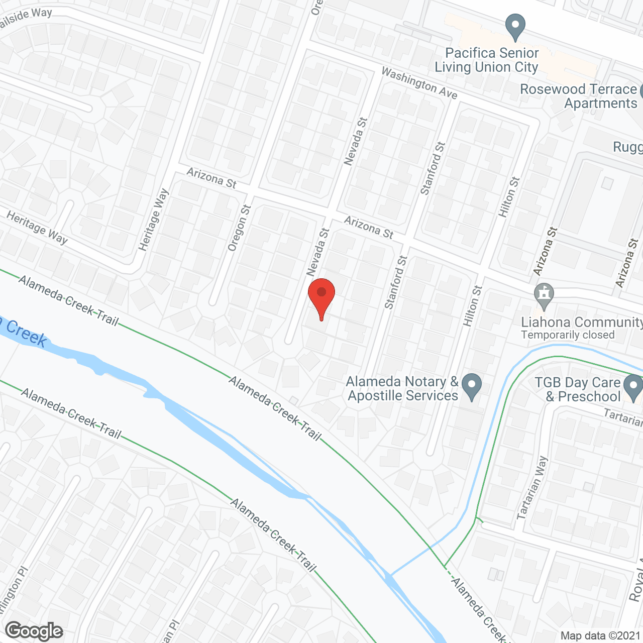 Map of the neighborhood around Ageway Boarding Care #3