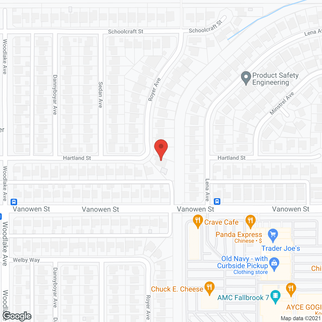Map of the neighborhood around Elite Retirement Residence