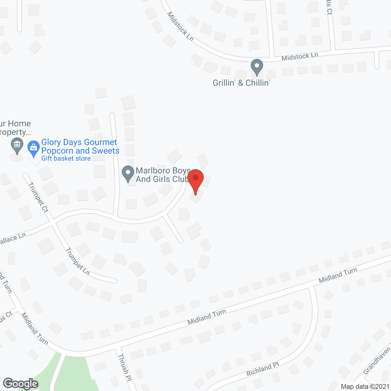 Map of the neighborhood around My Parent's Place