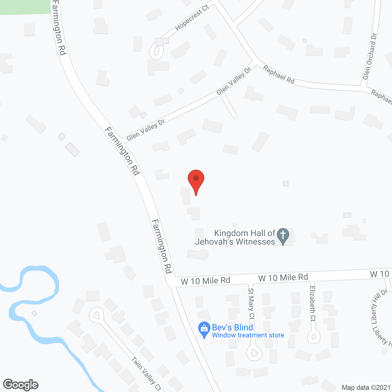 Map of the neighborhood around Home Sweet Home