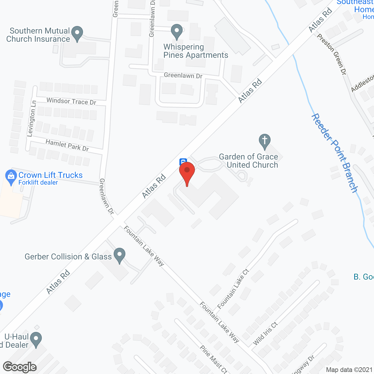 Map of the neighborhood around Avalon Place