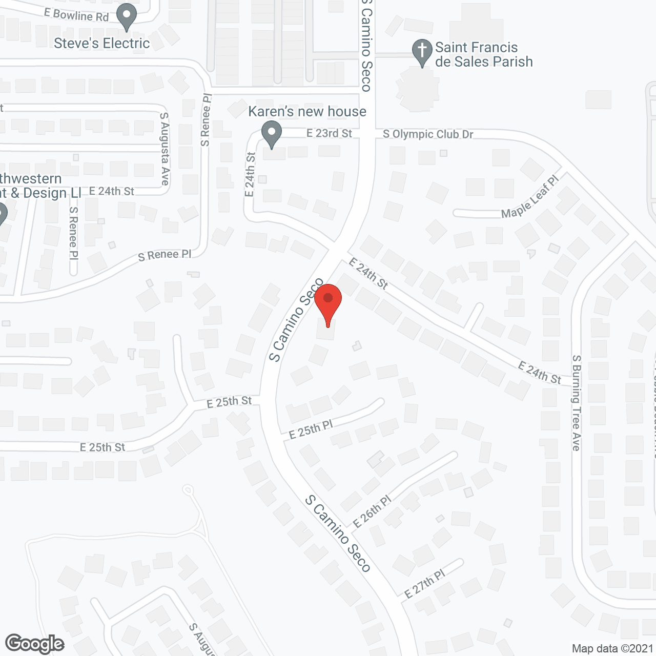 Map of the neighborhood around Gardenia Adult Care Home LLC