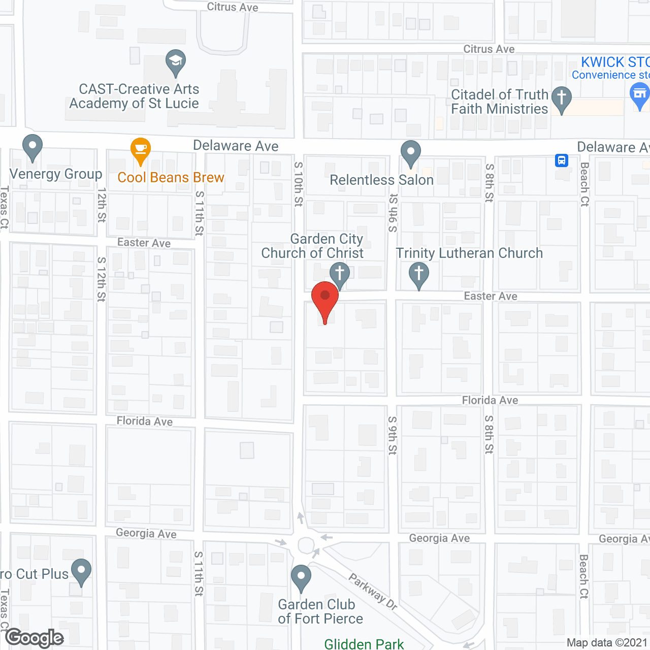 Map of the neighborhood around Mavis Hinson AFCH