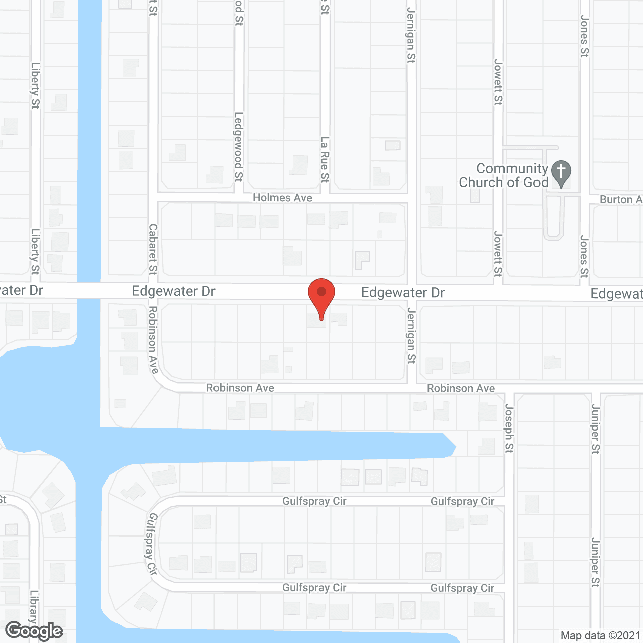 Map of the neighborhood around Jackson-McKay AFCH