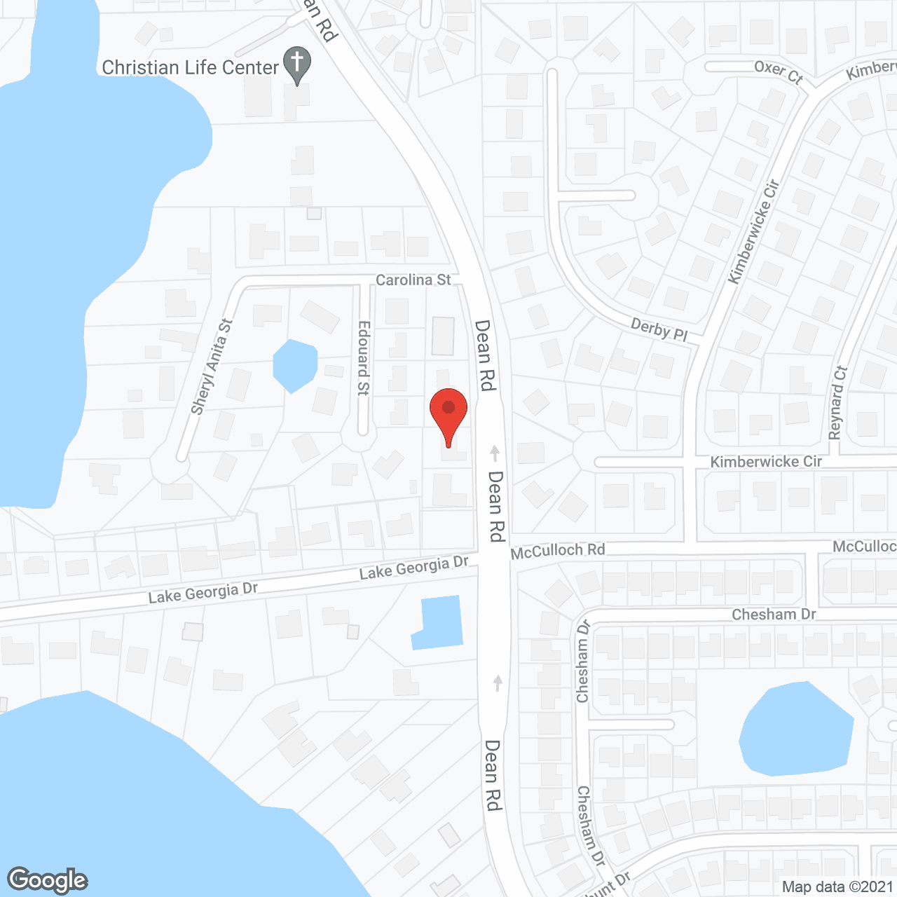 Map of the neighborhood around AJR Loving Care