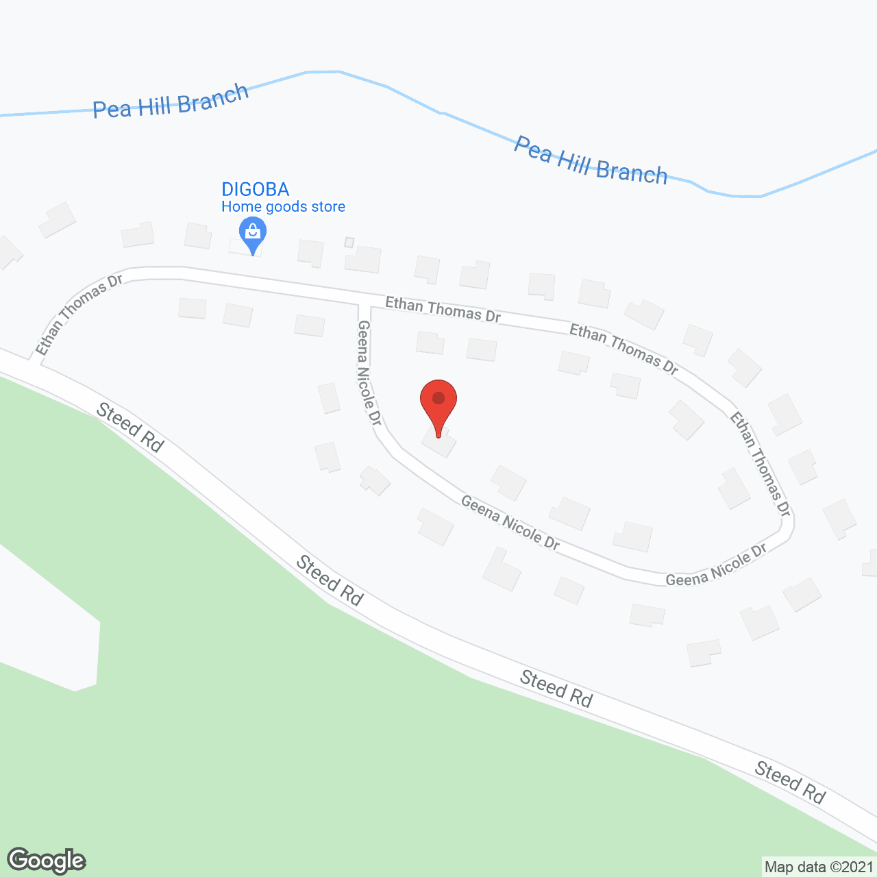 Map of the neighborhood around Jobean Assisted Living