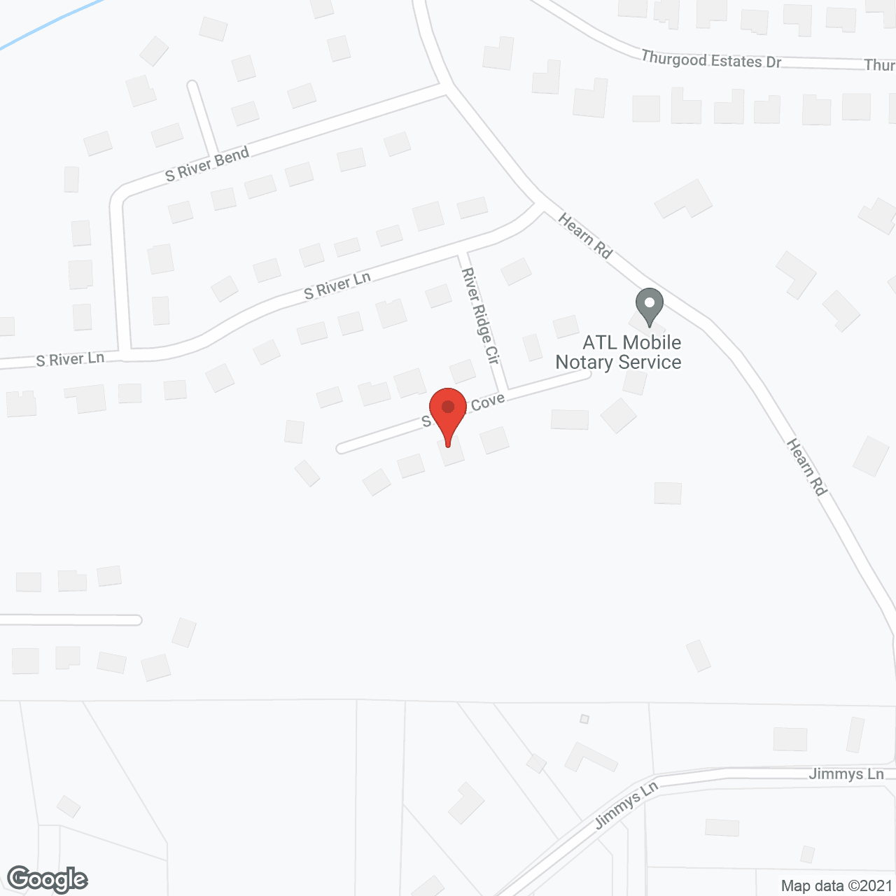 Map of the neighborhood around Fisher's Haven