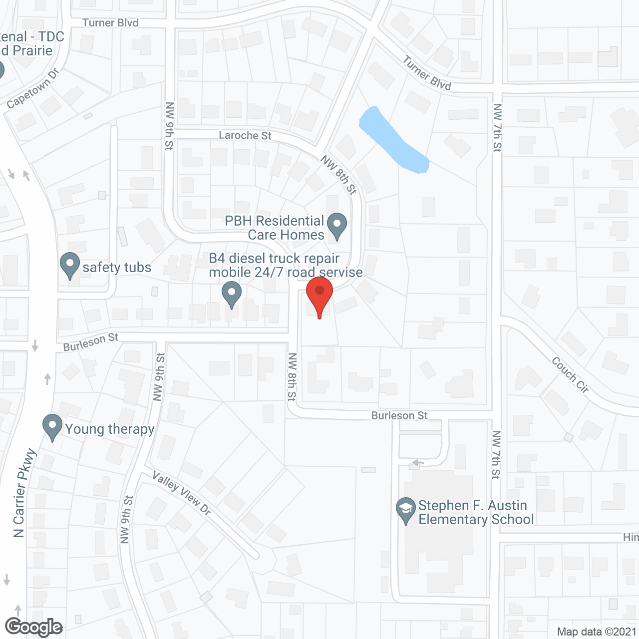 Map of the neighborhood around PBH Residential Care Home /Keith Heights