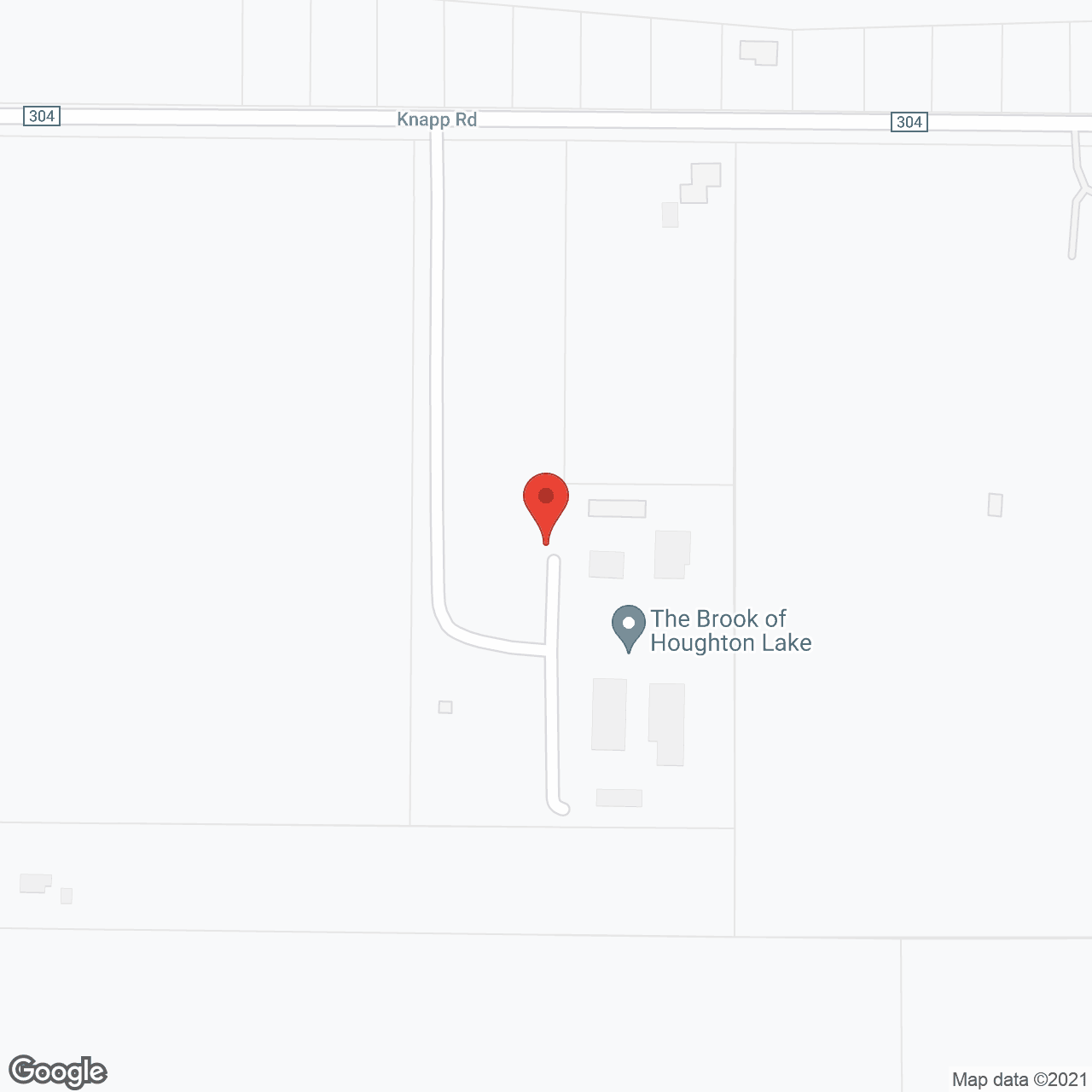 Map of the neighborhood around The Brook of Houghton Lake
