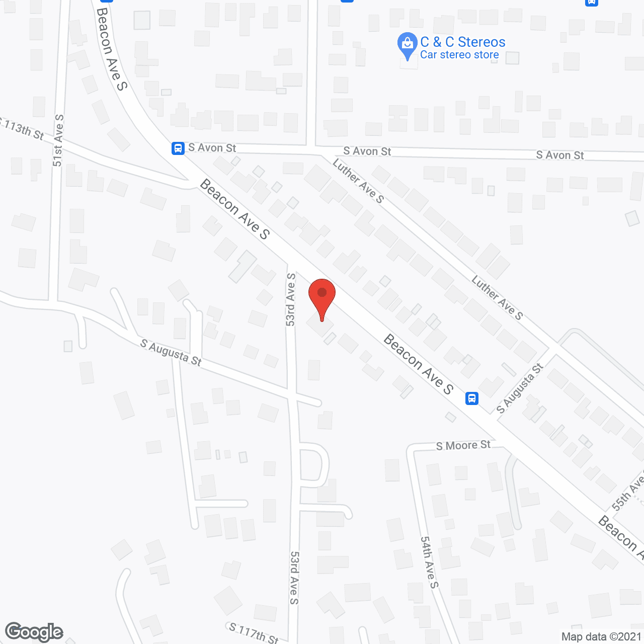 Map of the neighborhood around Westview Adult Family Home
