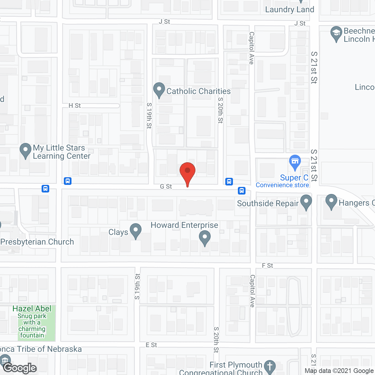 Map of the neighborhood around Charles Senior Housing