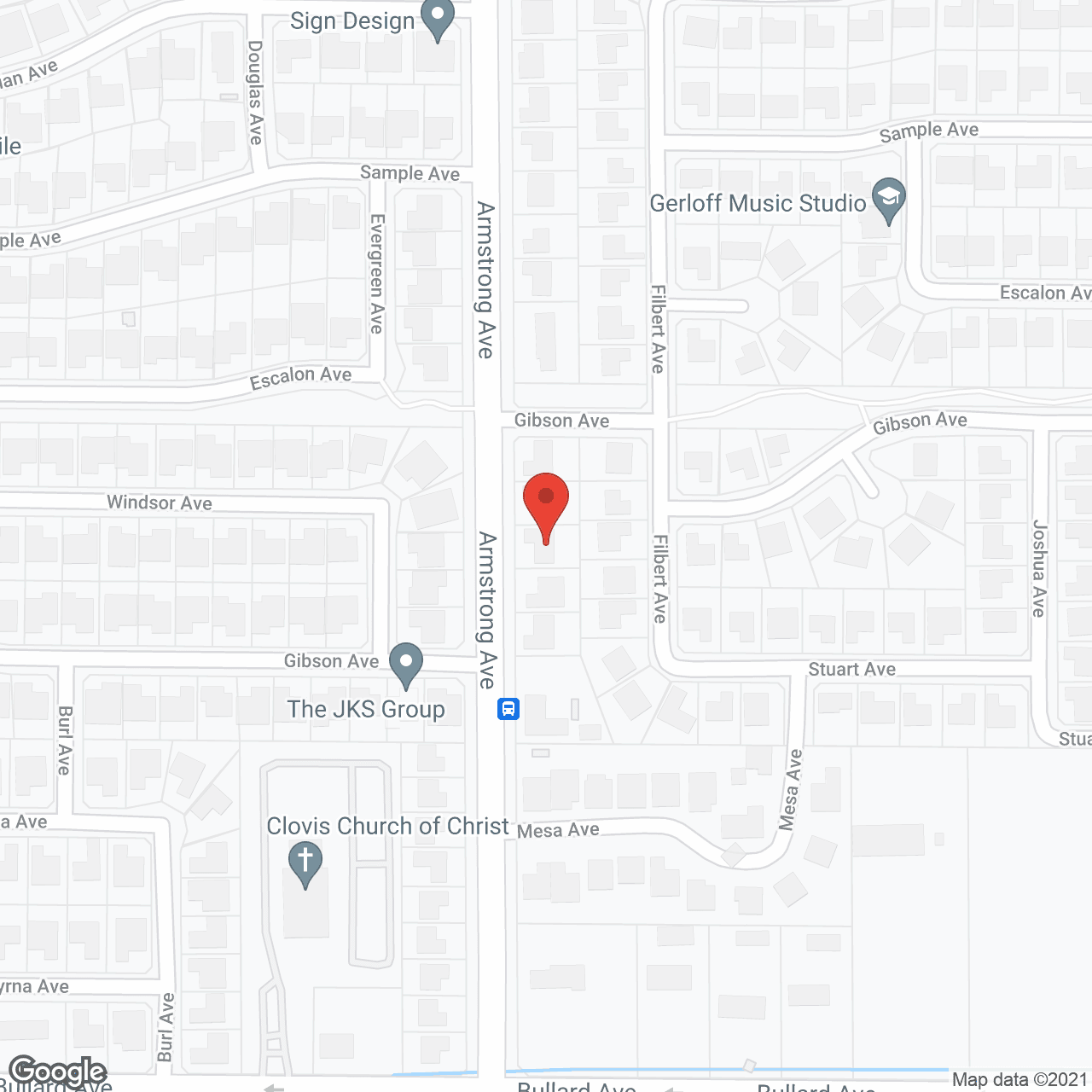 Map of the neighborhood around Sunshine Home Care