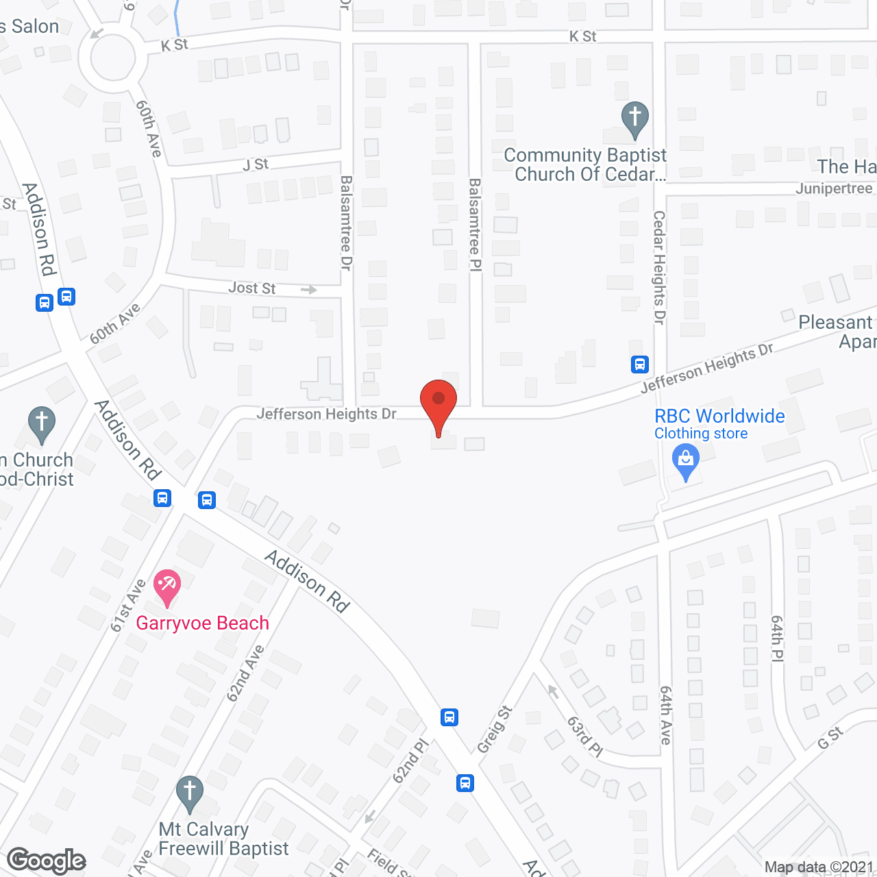 Map of the neighborhood around Rita's Adult Care Home II
