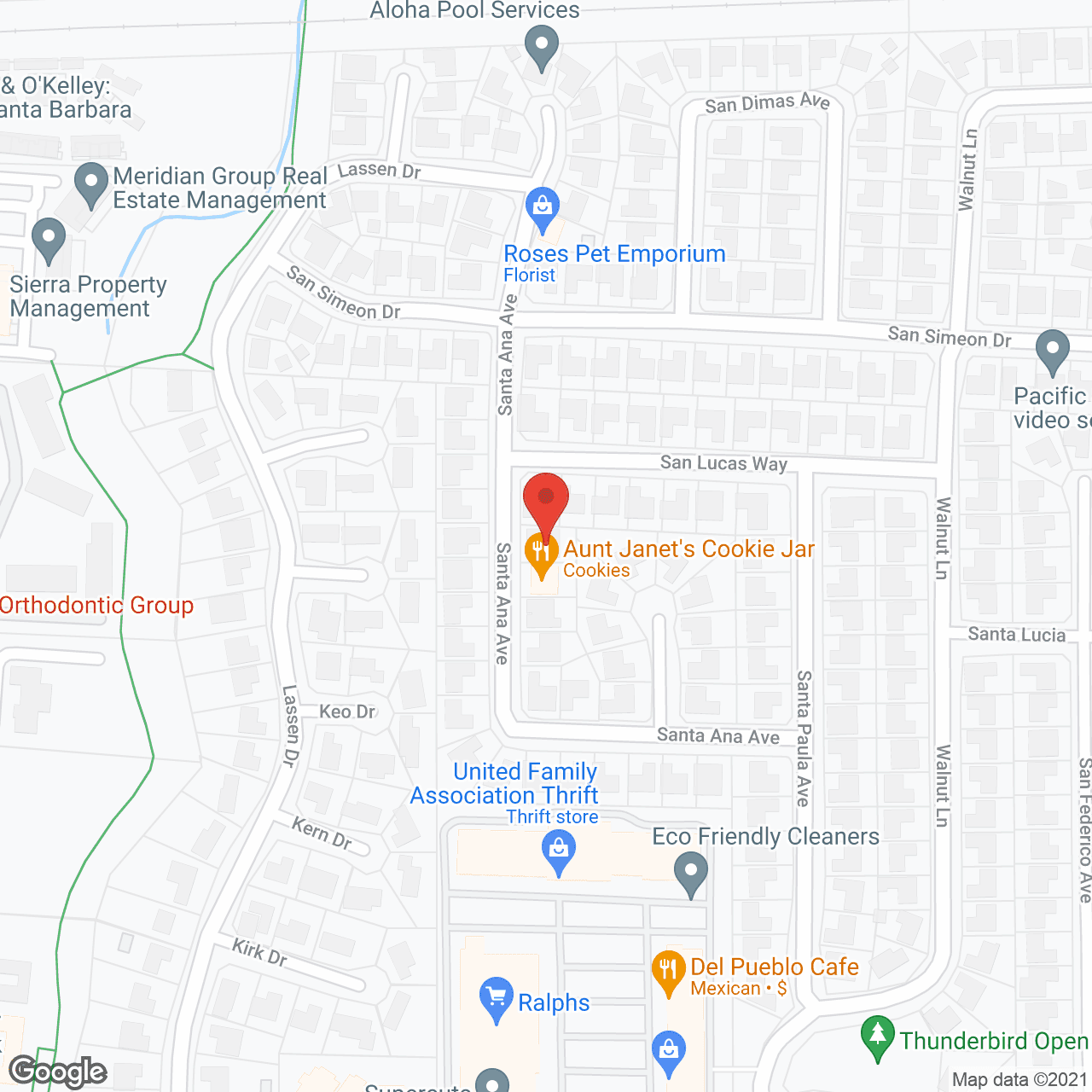 Map of the neighborhood around Casa Rhoda #4