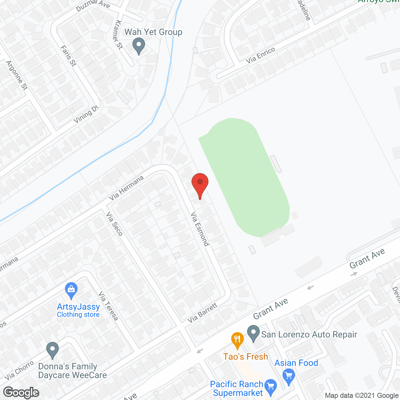 Map of the neighborhood around At Home Elderly Care