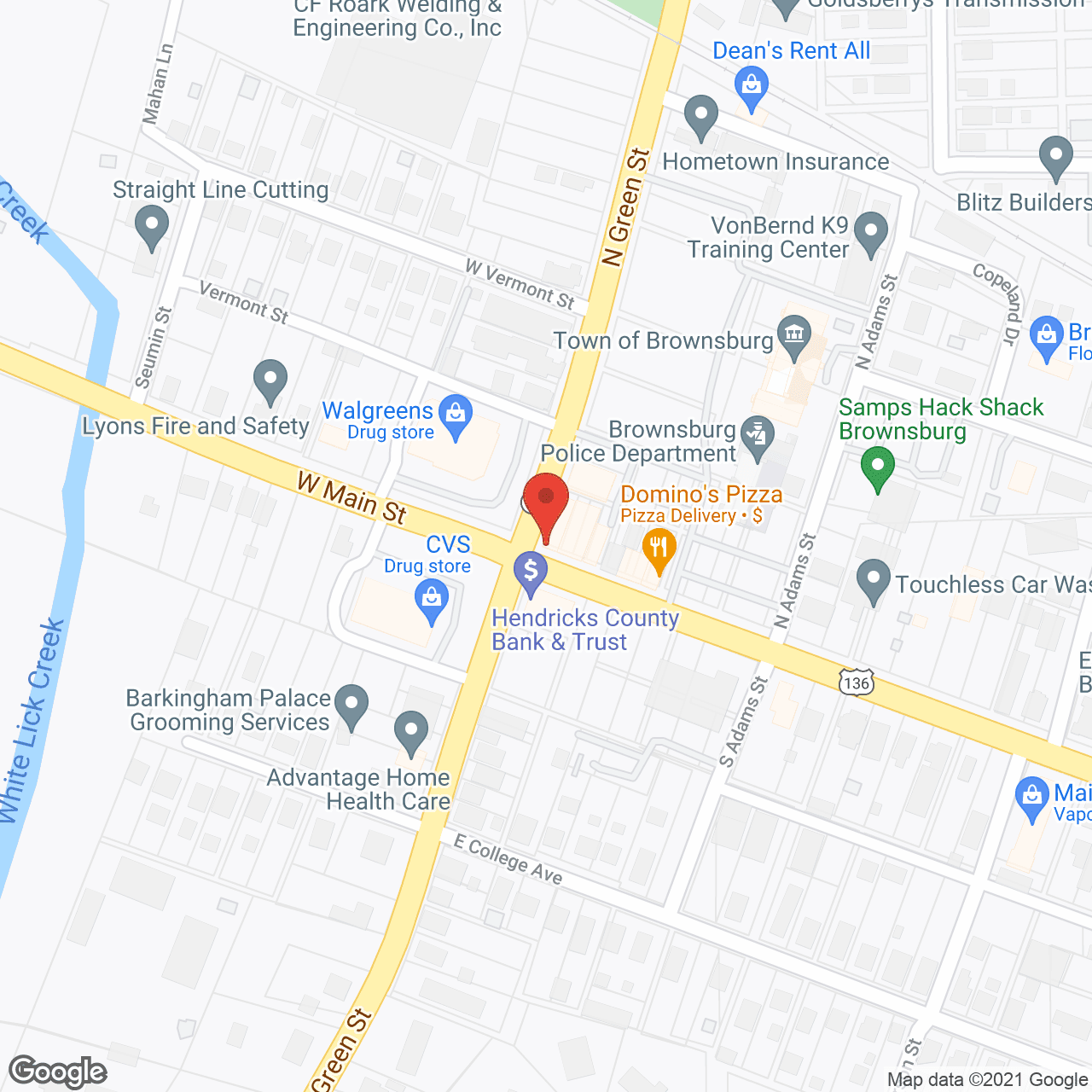 Map of the neighborhood around Broadstone Pointe Apartments
