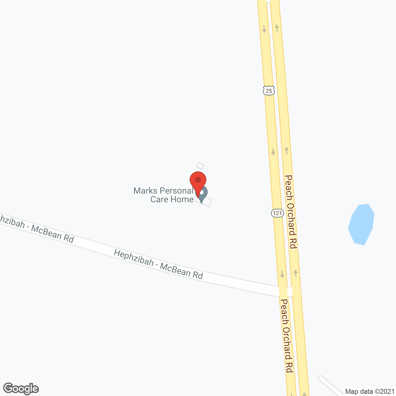 Map of the neighborhood around Marks Personal Care Home