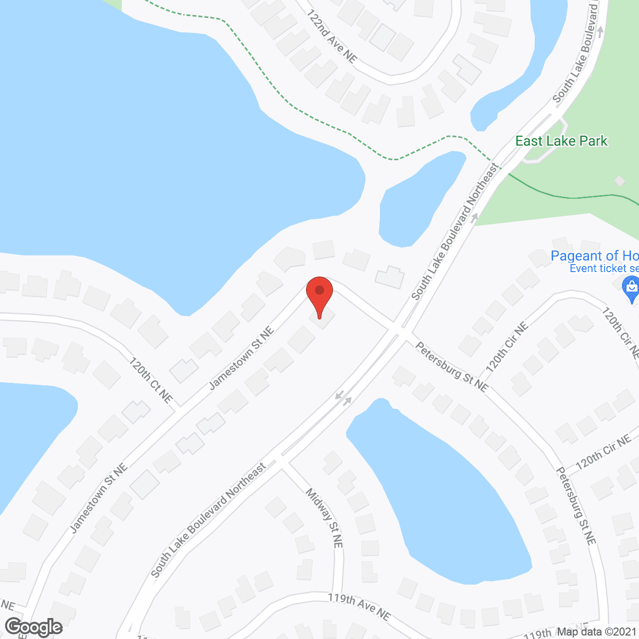 Map of the neighborhood around White Pine Advanced Assisted Living of Blaine