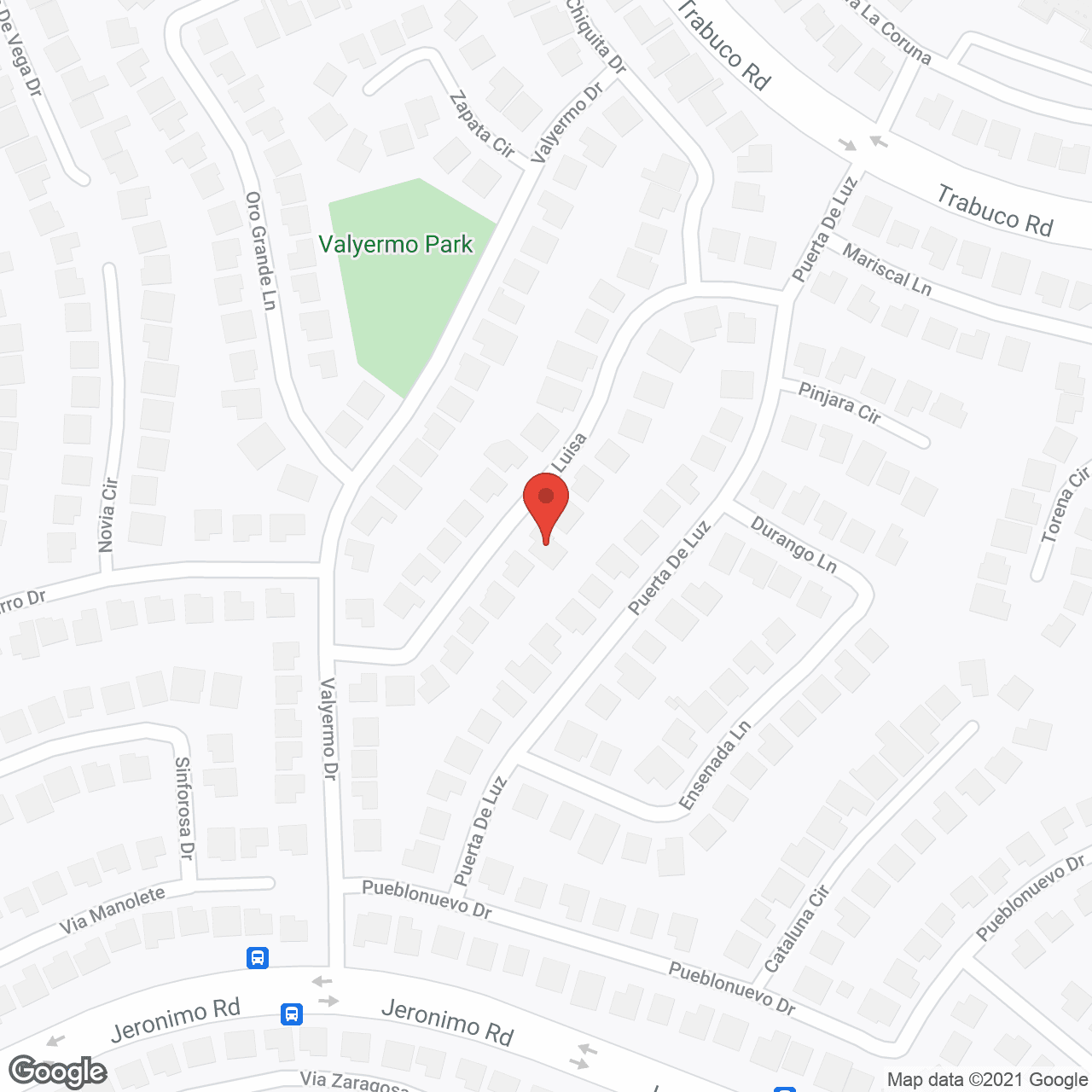 Map of the neighborhood around Irvine Cottage 11